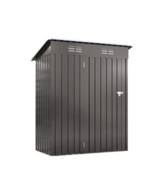 5x3 FT Metal Outdoor Storage Shed, Gray