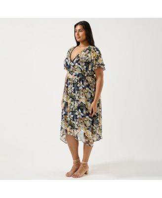 Plus Size Wilsons Prom Floral Dress