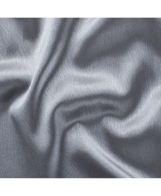 Basic Faux Silk Rod Pocket Shimmery Sheer Single Window Curtain Panel