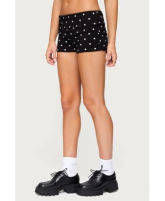 Women's Chelsie Polka Dot Foldover Shorts