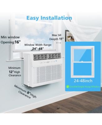 Window Air Conditioners with 10000 BTU capacity, Ideal for room up to 450 Sq. Ft, Window AC with Cooling, Dehumidifier, Fan, Equipped with remote