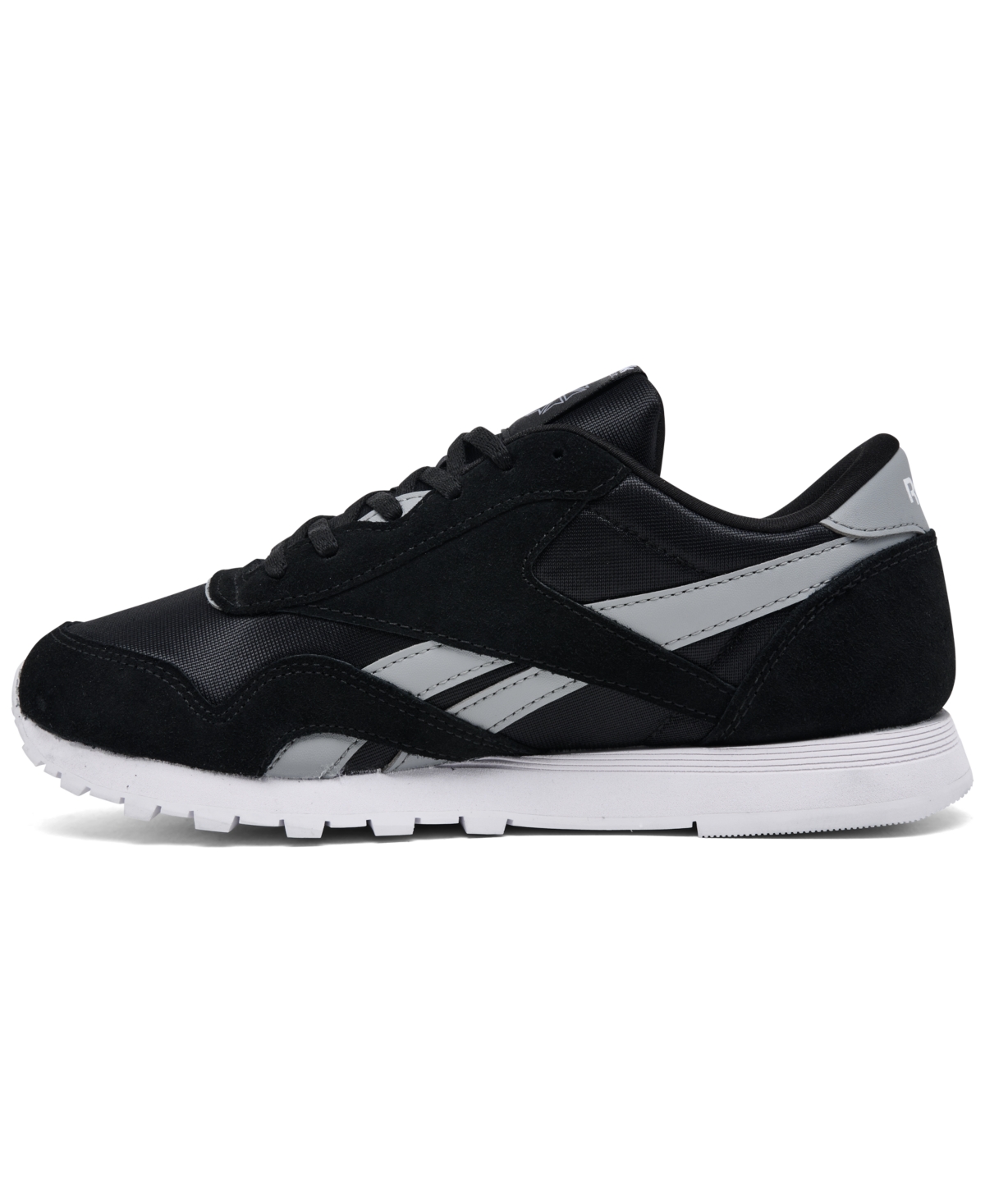 Reebok Big Kids Classic Nylon Casual Sneakers From Finish Line In Black