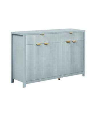 Wave-Pattern Sideboard Cabinet