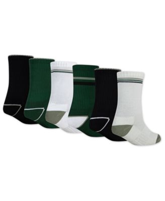 Little Boys 6-Pack Phys Crew Socks