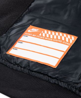 Little Boys Hooded Varsity Jacket