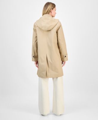 Women's Hooded Scarf Trench Coat