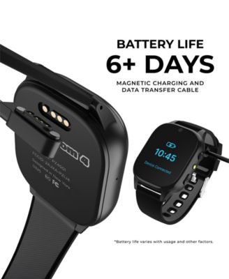 4 Kids Pink Leather Silicone Strap Smartwatch, 49mm