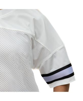 Women's White Duke Blue Devils Iconic Oversized Fashion Jersey