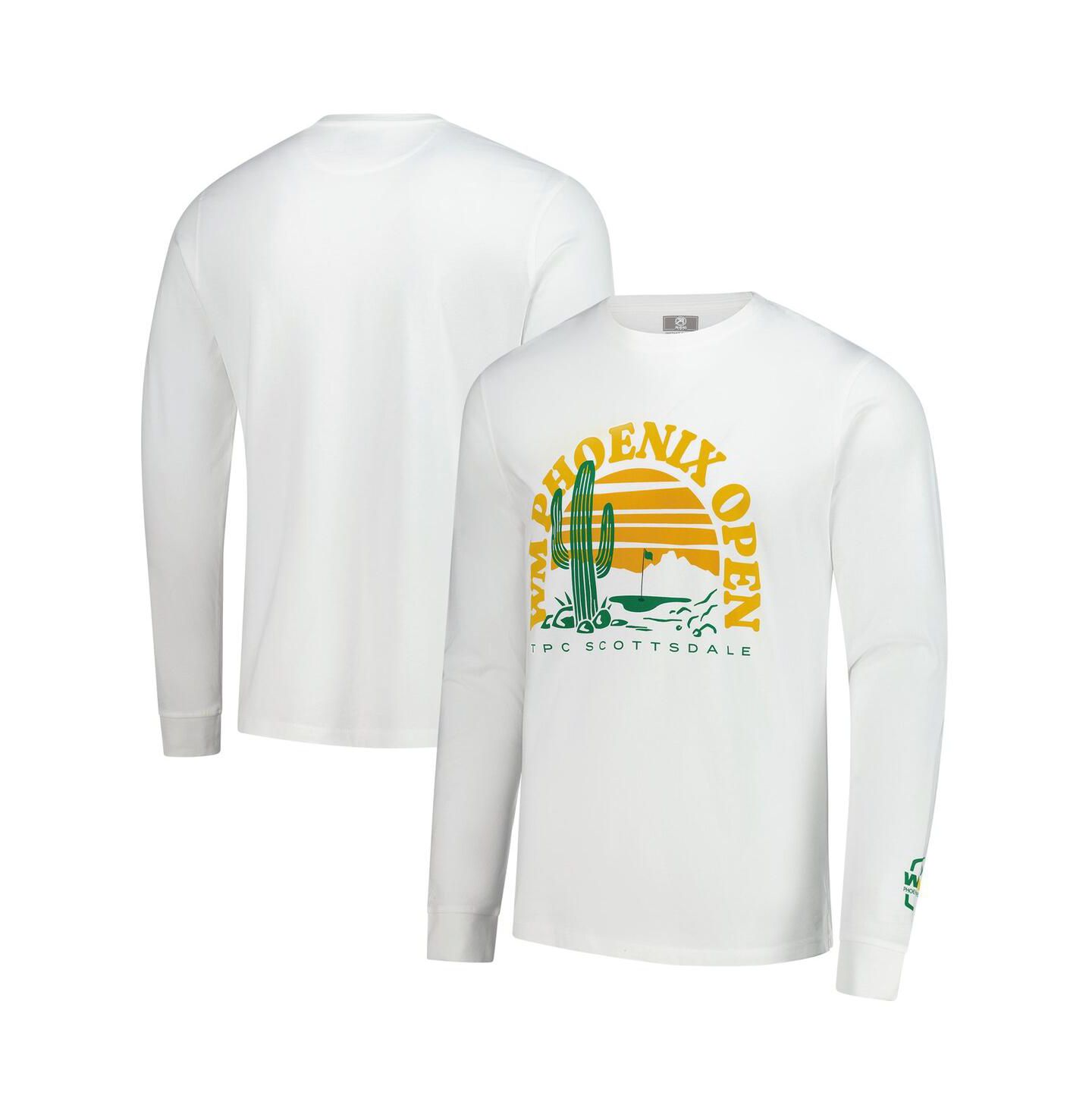 Мужская футболка Ahead White 2025 WM Phoenix Open Silverton Long Sleeve — фото 1