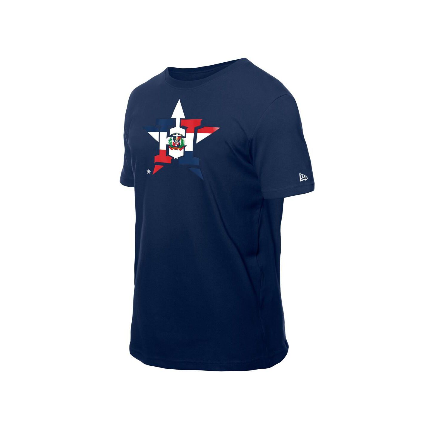 Мужская футболка New Era Navy Houston Astros Dominican Republic Flag Logo — фото 4