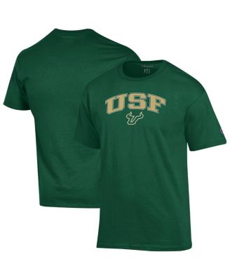 Champion - Men's Green South Florida Bulls Arch Over Logo T-Shirt