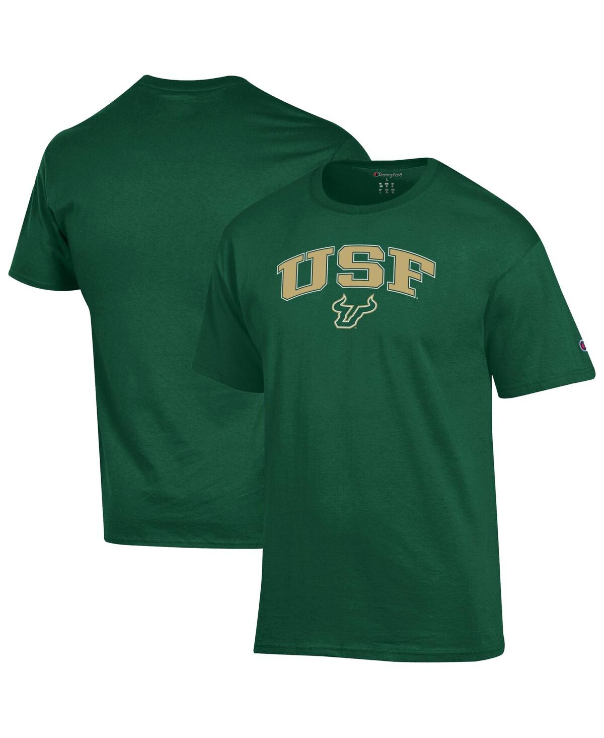 Men's Green South Florida Bulls Arch Over Logo T-Shirt - Green