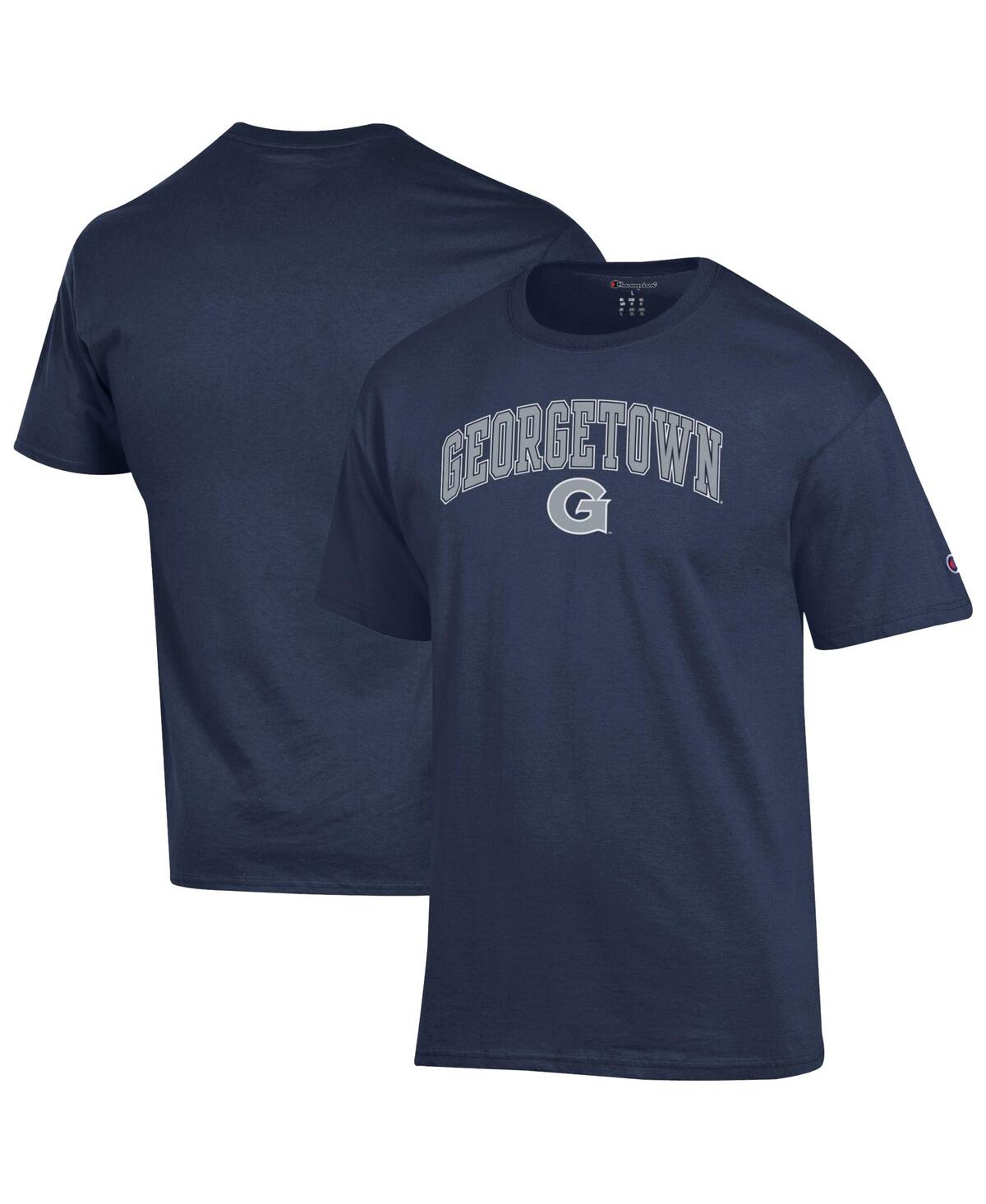 Men's Navy Georgetown Hoyas Arch Over Logo T-Shirt - Navy
