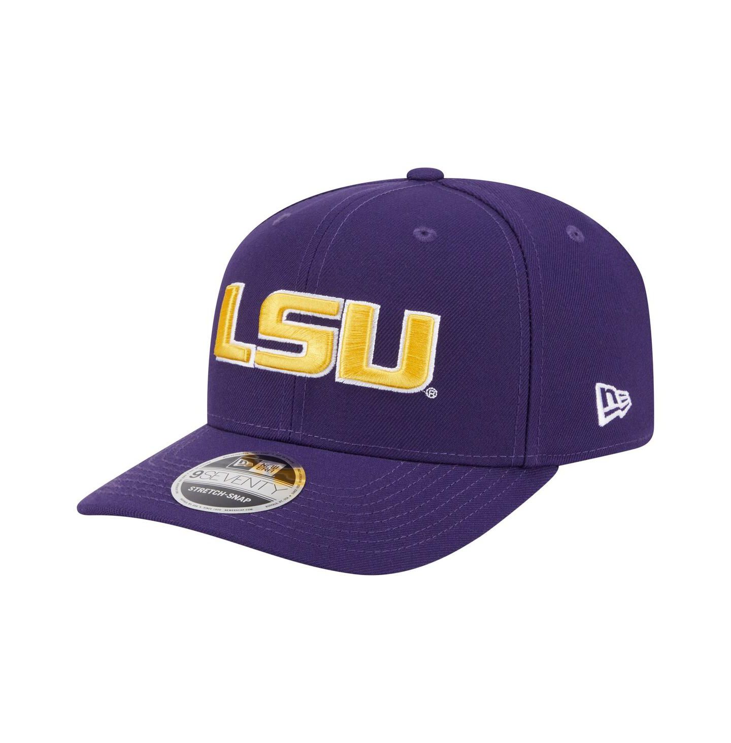 Мужская кепка New Era Purple LSU Tigers Team Collective 9SEVENTY Stretch-snap Adjustable Hat — фото 1