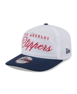Men's White/Navy LA Clippers 2025 NBA Draft On-Stage Nylon 19TWENTY Adjustable Hat