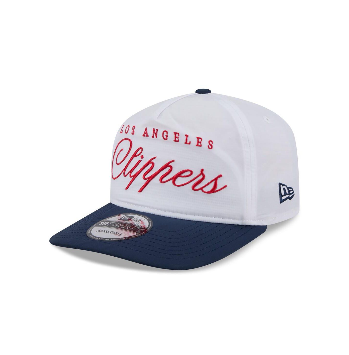 Мужская кепка New Era White/Navy LA Clippers 2025 NBA Draft On-Stage Nylon 19TWENTY Adjustable Hat — фото 2