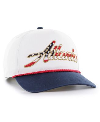 Men's White Atlanta Falcons Patriotic Overhand Hitch Adjustable Hat