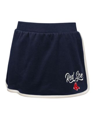 Big Girls 2-Pieace Navy Boston Red Sox Base Trainer Johnny Polo Shirt and Skort Set