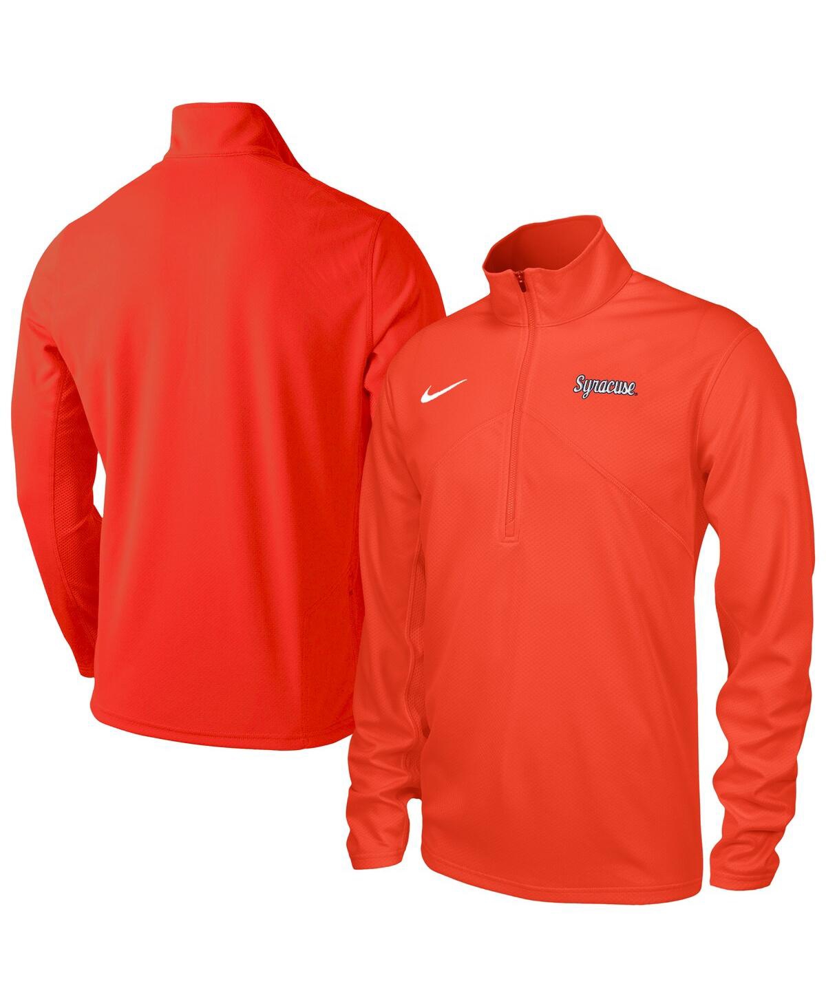 Men's Orange Syracuse Orange Training Performance Quarter-Zip Pullover Hoodie - Orange