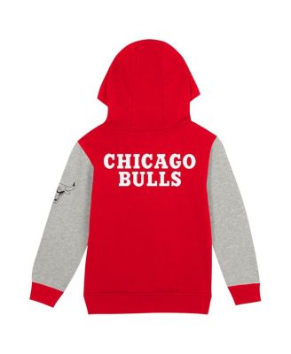 Toddler Red Chicago Bulls Fair Catch&nbsp;Fleece Pullover Hoodie