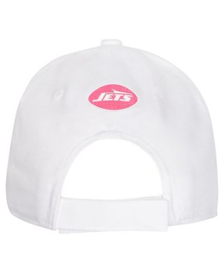 Big Girls New York Jets All White Structured Adjustable&nbsp;Hat