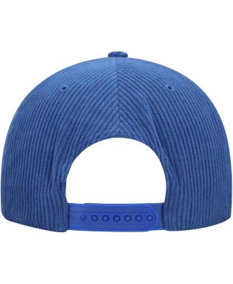 Men's Royal Philadelphia 76ers Double Header Side Patch Cord Hitch Adjustable Hat