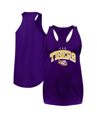 Fanatics - Women's Purple LSU Tigers Plus Size Arch Tank Top