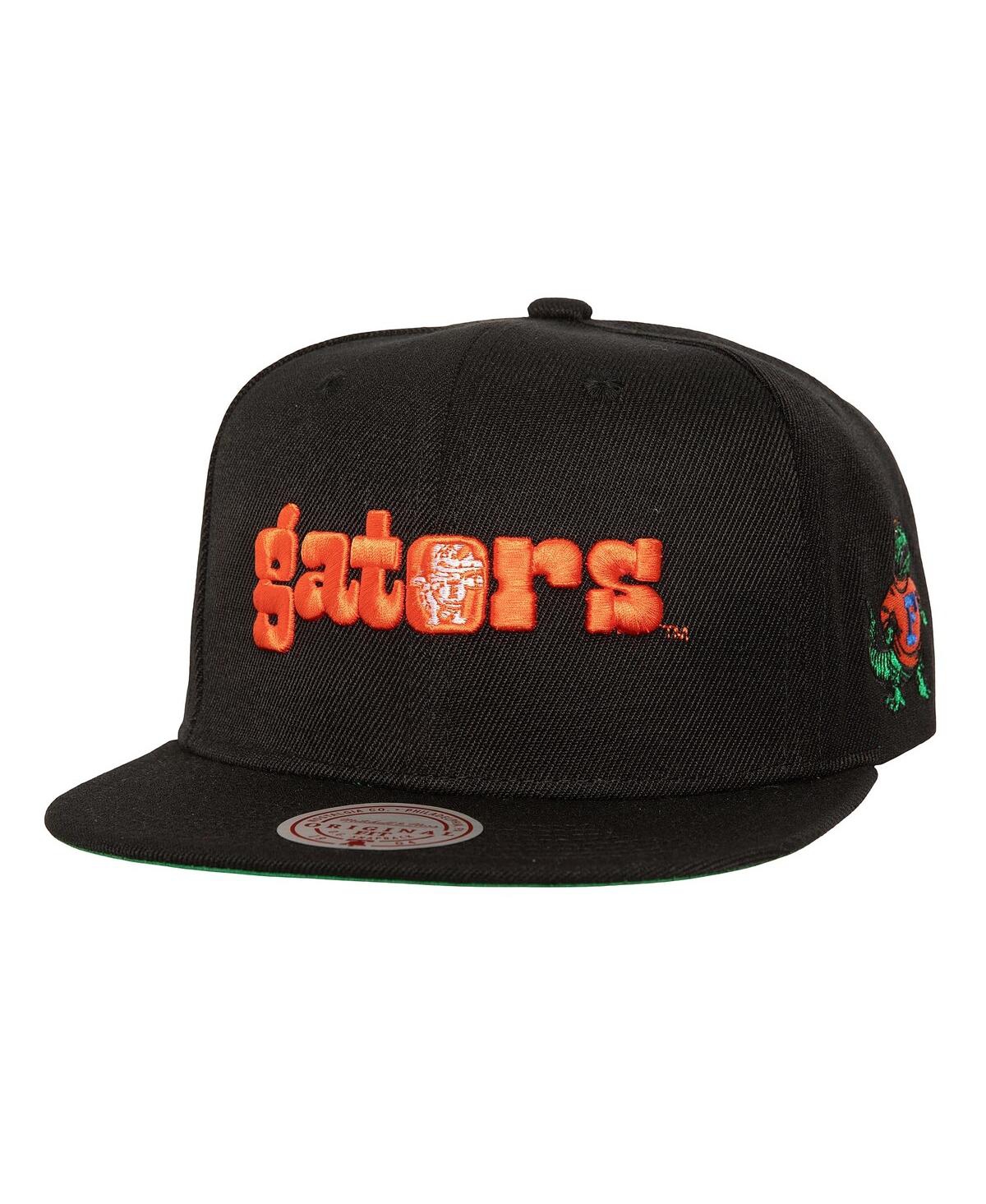 Men's Black Florida Gators Triple Play Snapback Hat - Black