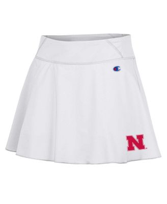 Women's White Nebraska Huskers Tailgate Soft Touch Skort