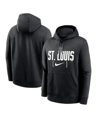 Nike - Men's Black St. Louis Cardinals Club Slack Pullover Hoodie