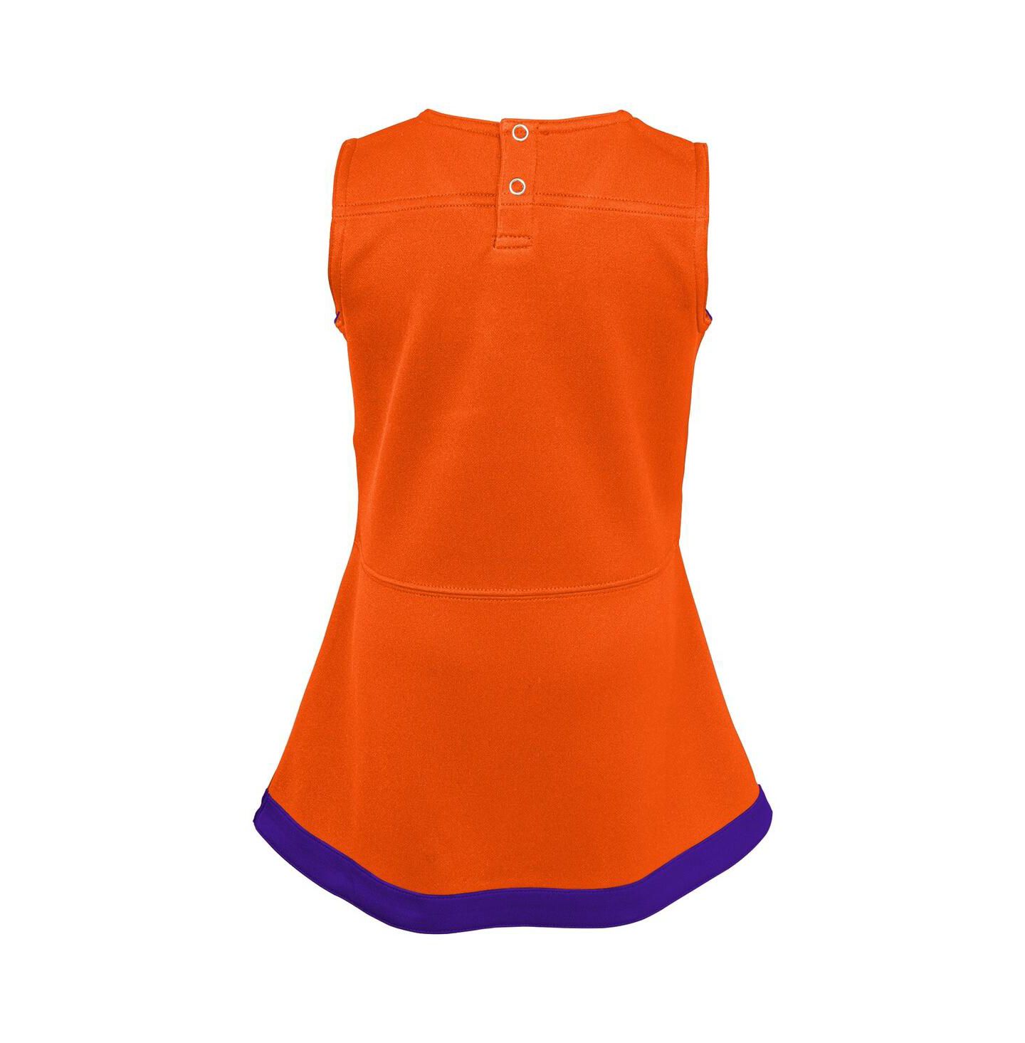 Платье Outerstuff Orange Clemson Tigers Cheer Captain Jumper Dress для девочек — фото 2