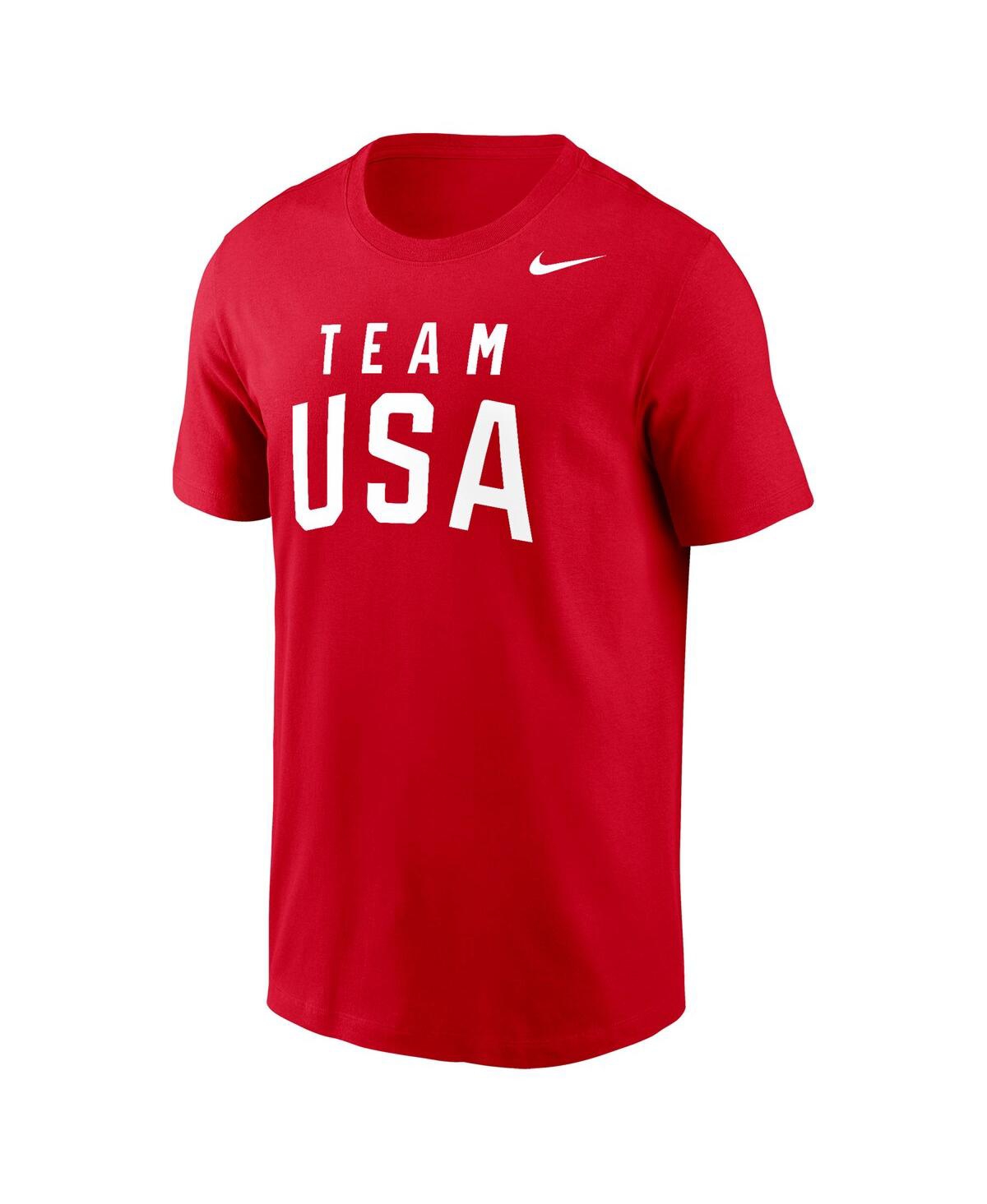 Nike Red Team Usa Olympic Team Performance T-shirt In Red