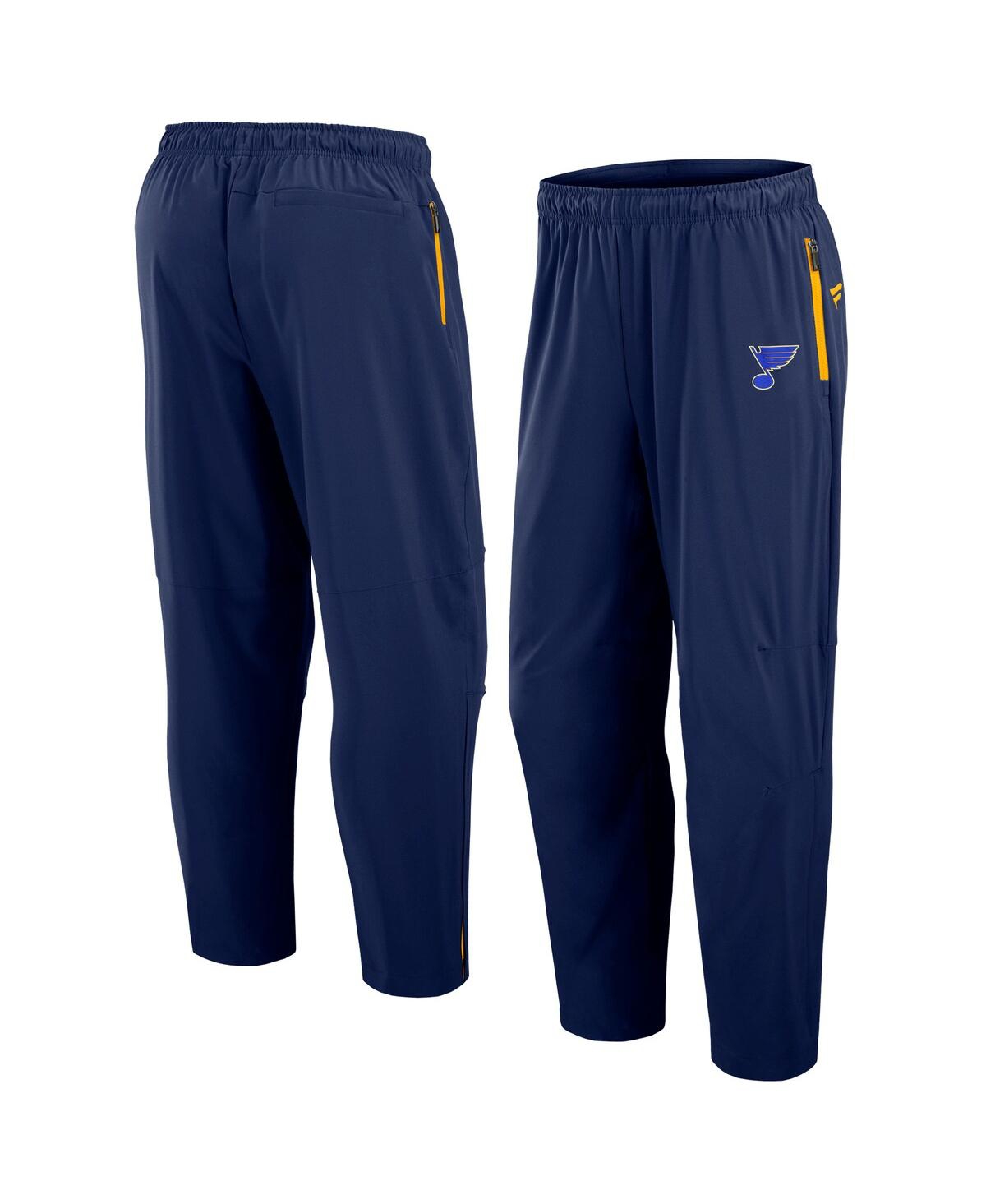 Men's Navy St. Louis Blues Authentic Pro Rink Pants - Navy