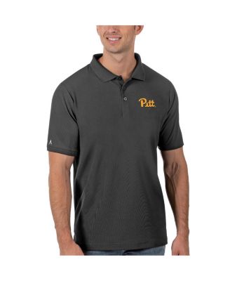 Men's Anthracite Pitt Panthers Legacy Pique Polo Shirt
