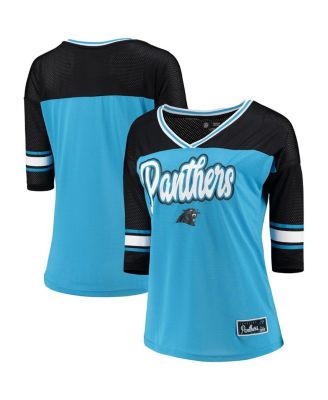 New Era - Women's Blue Carolina Panthers Mesh Long Sleeve T-Shirt