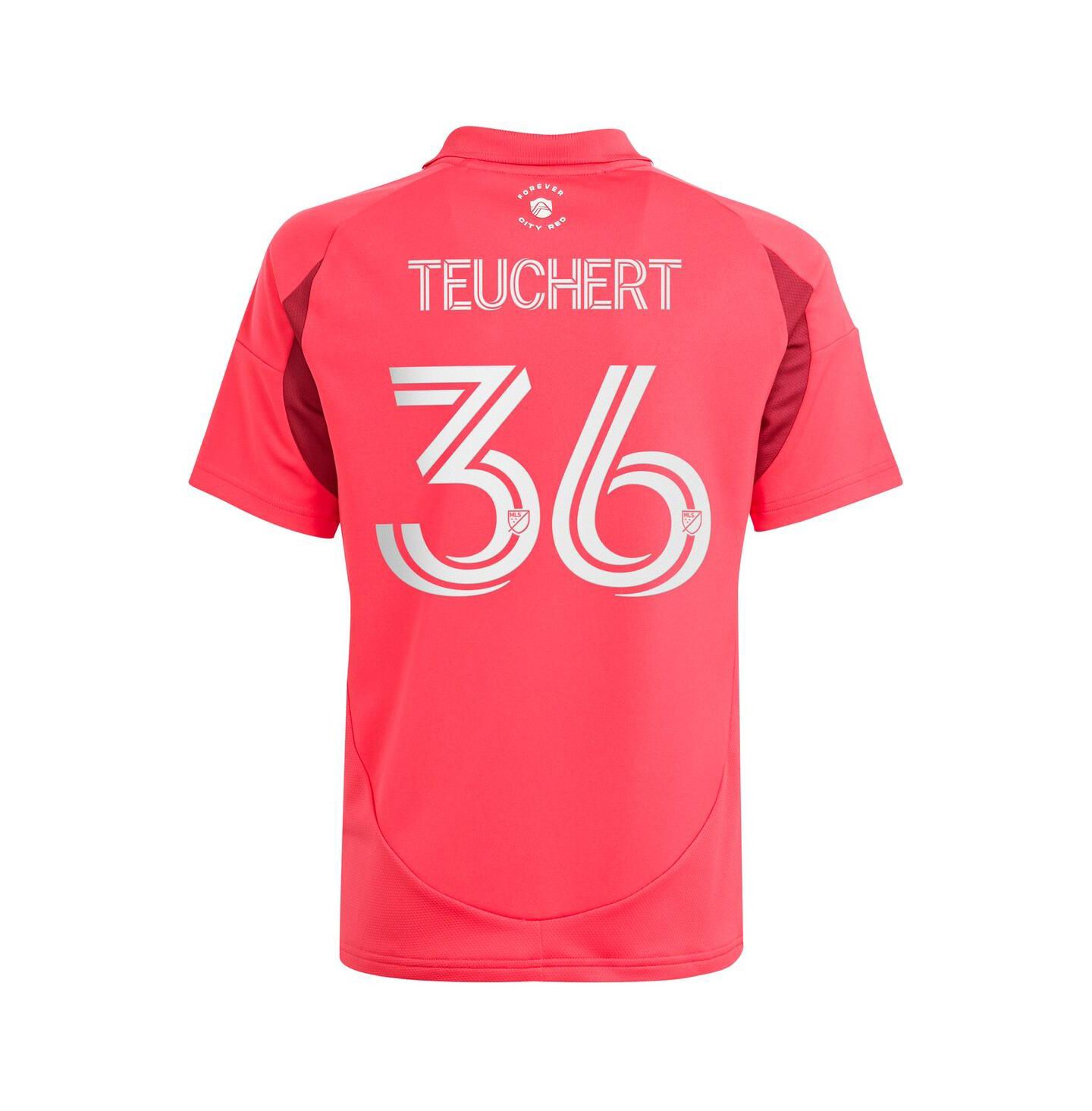 Детская джерси adidas Cedric Teuchert St. Louis City SC 2025 Forever City Replica, Pink — фото 2