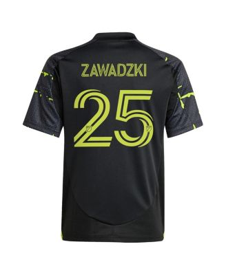 Big Boys and Girls Sean Zawadzki Black Columbus Crew 2025 The Goosebumps Kit Replica Player Jersey