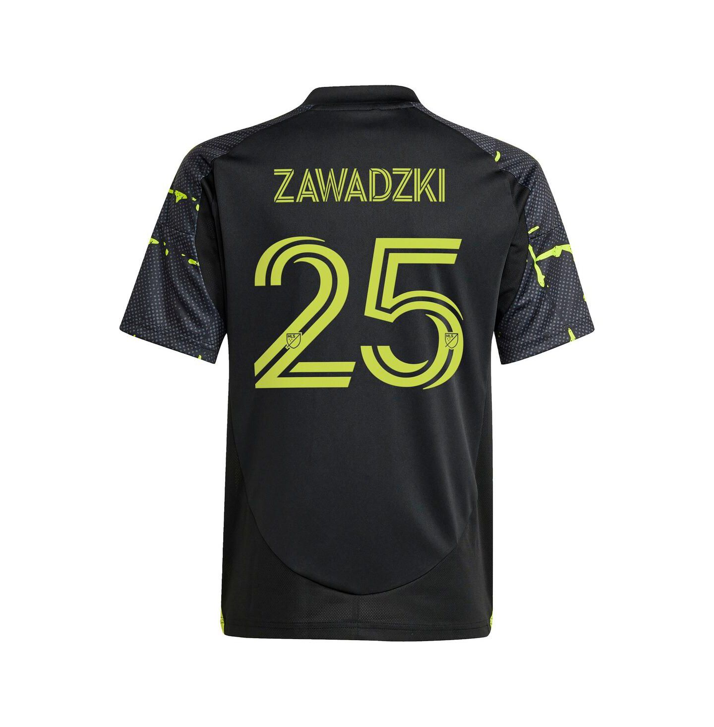 Детское джерси adidas Sean Zawadzki Columbus Crew 2025 The Goosebumps Kit, цвет чёрный — фото 2