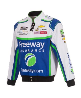 Men's Royal/White Daniel Suarez Freeway Insurance Full-Snap Twill Uniform Jacket