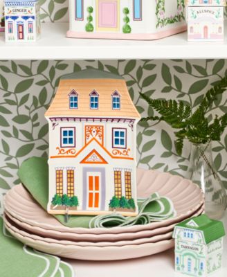 Village 2nd Edition House Accent Plates, Set of 4