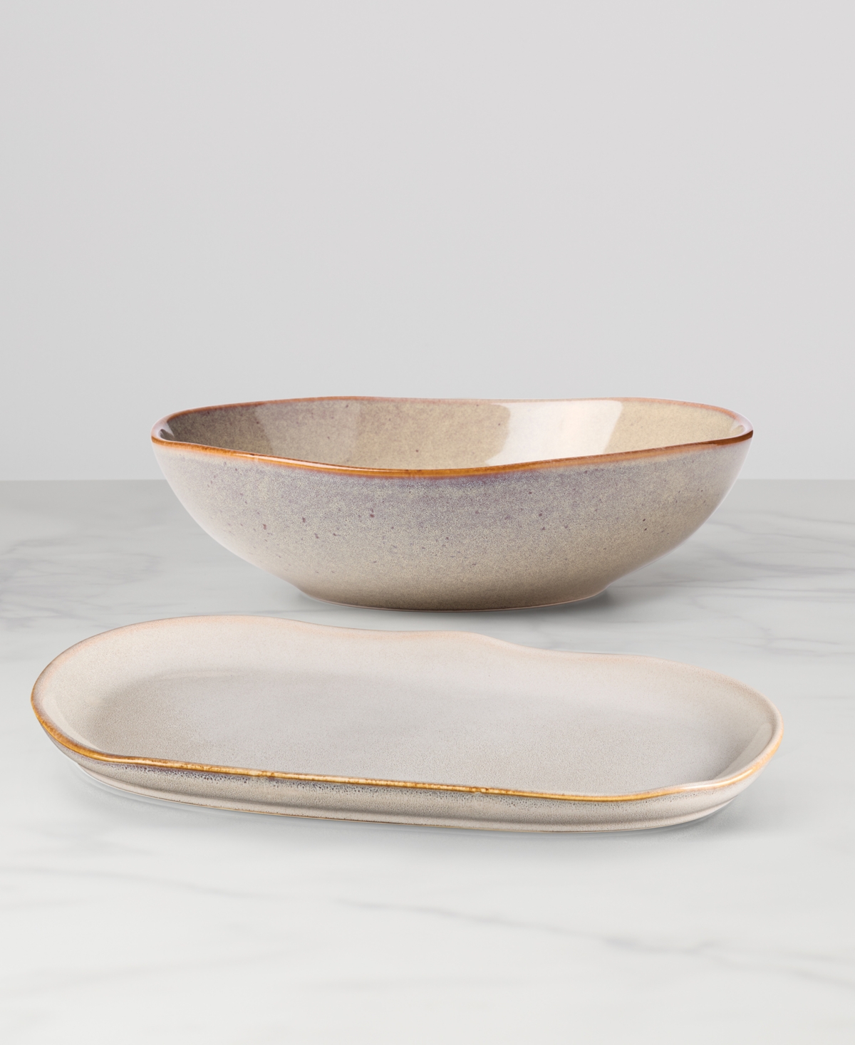 Oneida Organic Shades 2-pc. Serving Set In Brown