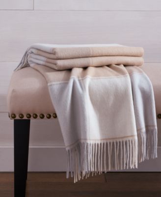 Charter Club - Plaid Cashmere Throw, 50" x 60"