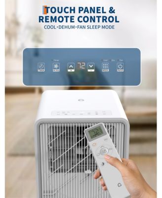 8,000 BTU Cooling, 3-in-1 Quiet Portable AC with Remote for Rooms up to 350 Sq.Ft
