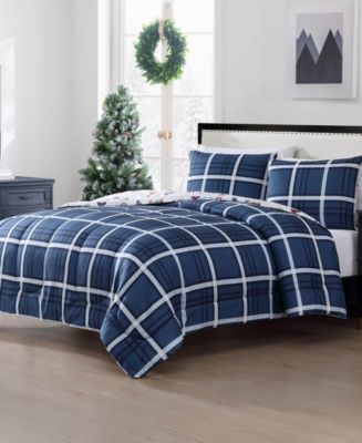 Macy's Holiday Town Dogs 3-Pc. Comforter Set