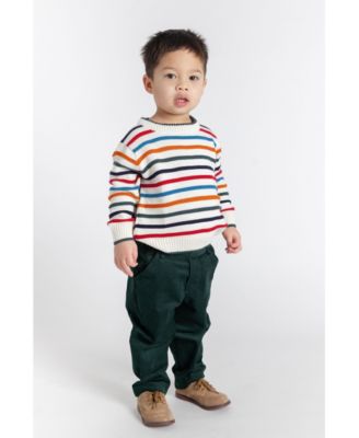 Baby Boys Sweater With Raised Stripes