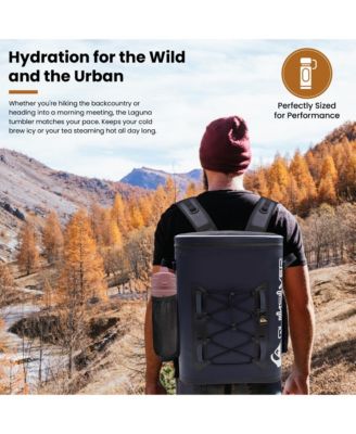 Triple-Walled Insulated Stainless Steel Tumbler with Air-Sealed Straw, Chug & Handle, 12-Hour Cooling