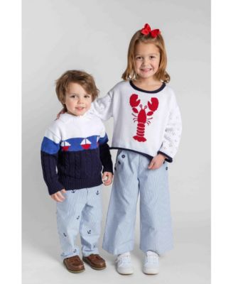 Toddler Boys Sweater With Sailboats
