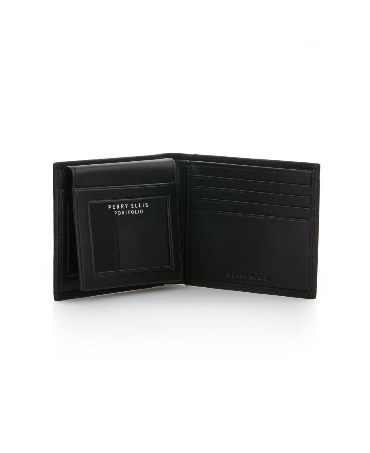 Perry Ellis Portfolio Men's Passcase Wallet In Black