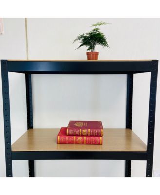 Storage Shelves -  4 Tier Adjustable Garage Storage Shelving, Heavy Duty Metal Storage Utility Rack Shelf Unit for Warehouse Pantry Closet Kitchen, 23.6" x 15.7" x 47.2", Black