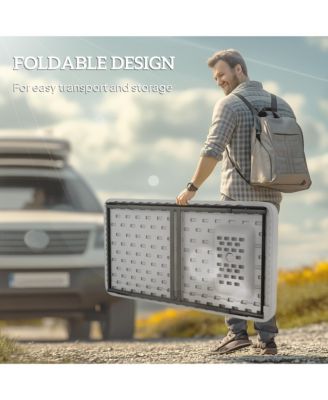 Folding Fish Cleaning Table with Sink, Faucet and Sprayer for Outdoor Use